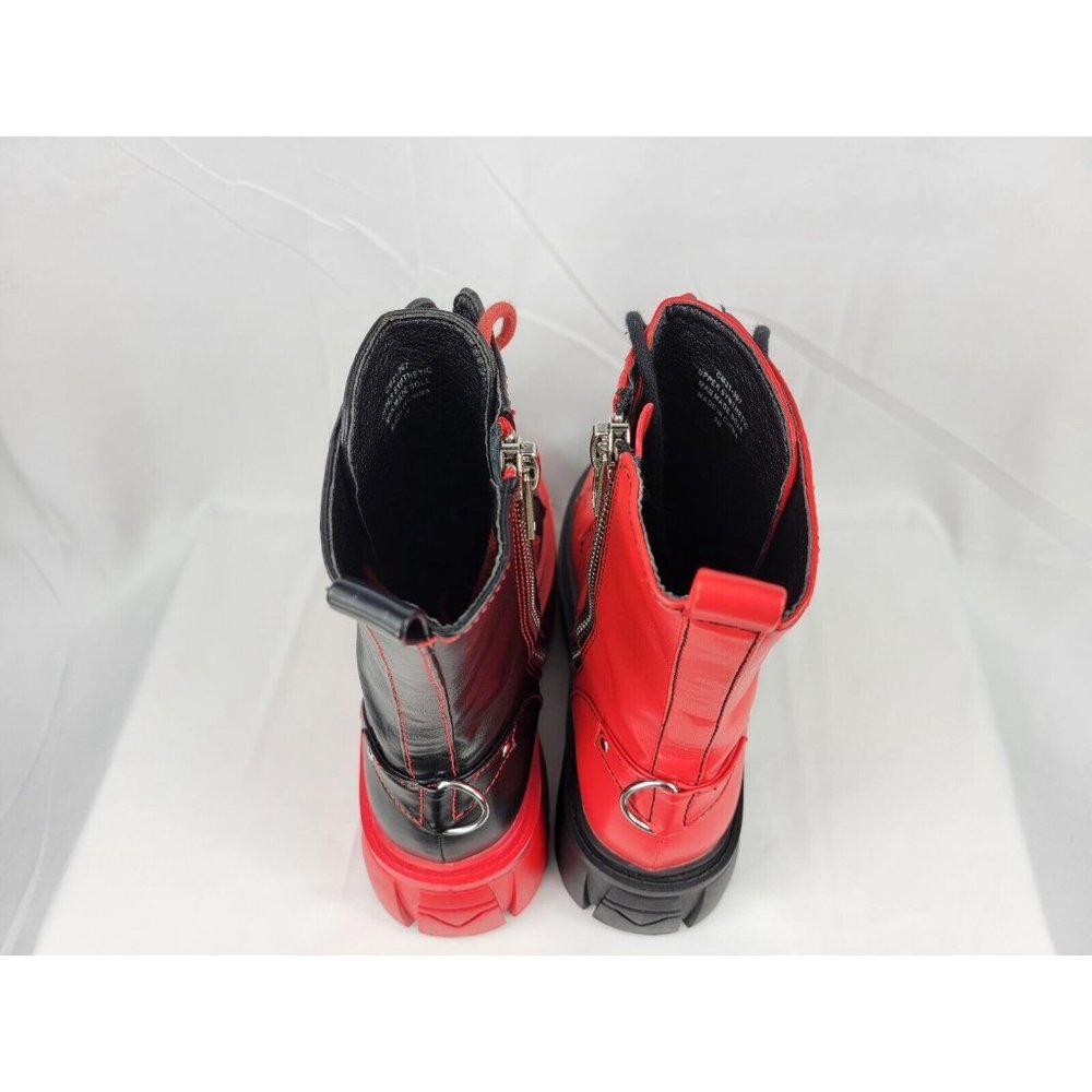 Current Mood x Dolls Kill Mid Calf Platform Goth Rave Boots Womens 9 M CM21-367 - Picture 4 of 10